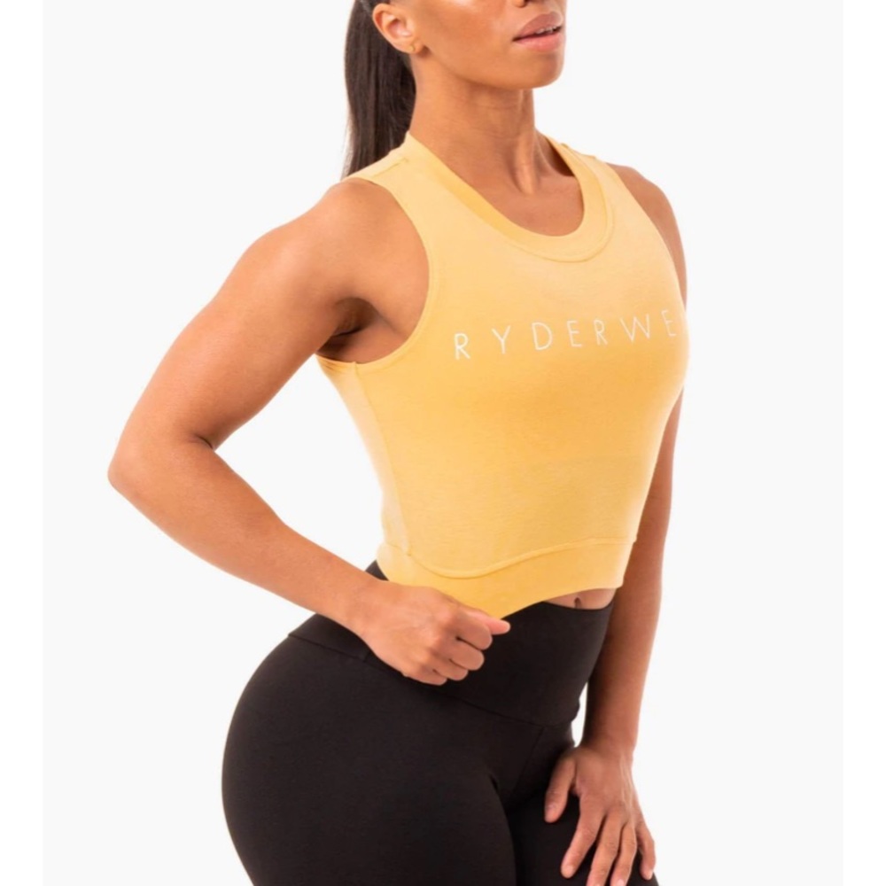 RYDERWEAR- Brand new with tags yellow gym tank